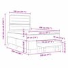 vidaXL Box spring seng med madras Sort 120 x 200 cm Stof