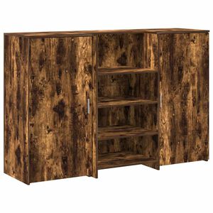 vidaXL receptionsskranke 155x50x103,5 cm r&oslash;get egetr&aelig;sfarve