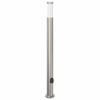 vidaXL pullertlampe med stikkontakt 110 cm rustfrit st&aring;l IP44