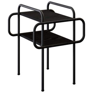 vidaXL Sofabord Sort eg 40 x 40 x 51 cm Konstrueret tr&aelig;