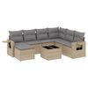 vidaXL sofas&aelig;t til haven 8 dele med hynder polyrattan beige