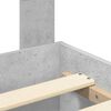 vidaXL Sengestel med hovedg&aelig;rde Beton Gr&aring; 120 x 200 cm Konstrueret tr&aelig;
