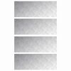 vidaXL Trappe Tread 4 stk. 80 x 30 cm S&oslash;lv Aluminium Rektangul&aelig;r