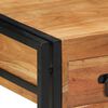 vidaXL Natskab med skuffe 2 pcs Brun 40 x 40 x 50 cm Massivt akacietr&aelig;