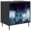 vidaXL Badev&aelig;relsesskab RAALTE Sort eg 60 x 40 x 61 cm Konstrueret tr&aelig;