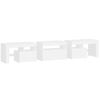 vidaXL tv-skab med LED-lys 200x36,5x40 cm hvid