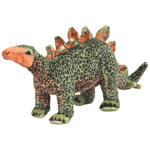 vidaXL st&aring;ende t&oslash;jdyr stegosaurus plysstof XXL gr&aring;