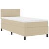 vidaXL Box spring seng Lys Gr&aring; og Hvid 80 x 200 cm Velourstof