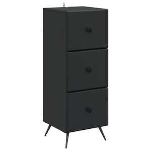 vidaXL Skuffeskab Sort 33 x 34,5 x 90 cm Konstrueret tr&aelig;