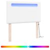 vidaXL LED sengegavl Hvid 100 cm Faux l&aelig;der
