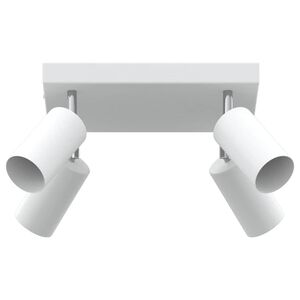 vidaXL Loftsspot med spotlights Hvid 26 x 26 x 16 cm Metal