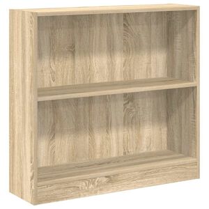 vidaXL bogreol 80x24x75 cm sp&aring;nplade sonoma-eg