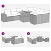 vidaXL sofas&aelig;t til haven 10 dele med hynder polyrattan gr&aring;