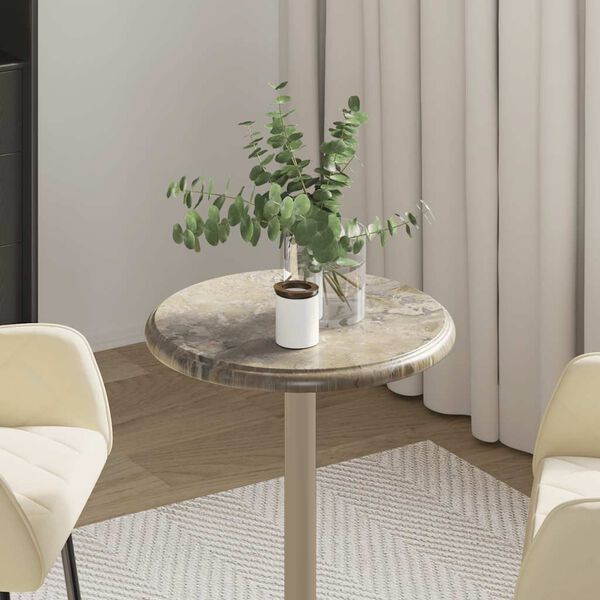 vidaXL bordplade &Oslash;40x2,5 cm marmor gr&aring;