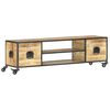 vidaXL tv-skab 130x30x39 cm massivt mangotr&aelig;