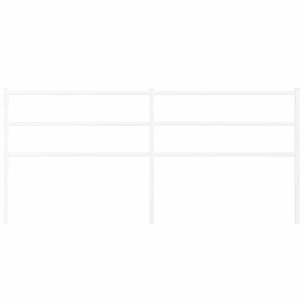 vidaXL udskiftningsgavl 200 cm metal hvid