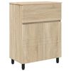 vidaXL Badev&aelig;relse Vaskeskab Sonoma-eg 60 x 35 x 80 cm Konstrueret tr&aelig;