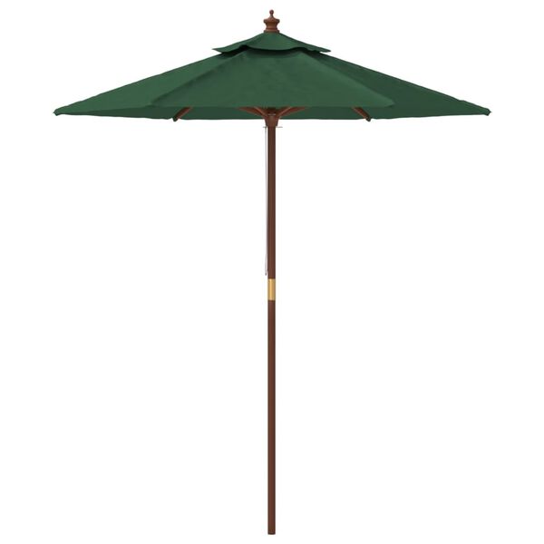 vidaXL haveparasol med tr&aelig;stang 196x231 cm gr&oslash;n