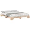 vidaXL Sengestel Brun 180 x 220 cm Massiv fyrretr&aelig;