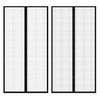 vidaXL d&oslash;rgardin insektnet magnetisk 2 stk. 210 x 100 cm sort