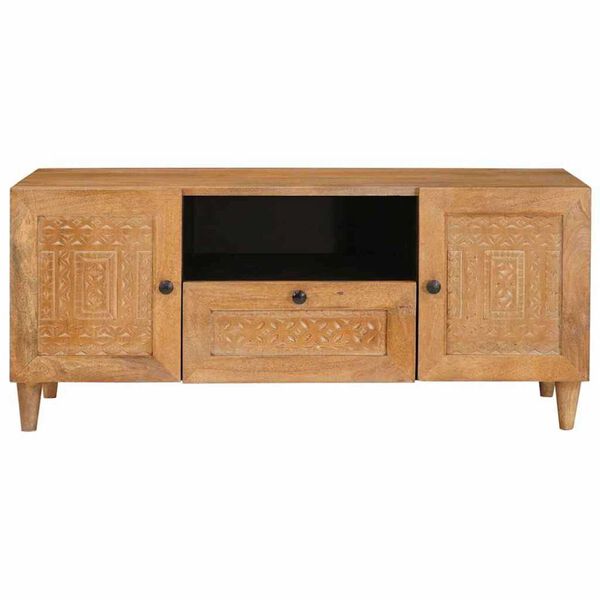 vidaXL TV Enheder med skuffe Lys Brun 105 x 33 x 46 cm Konstrueret træ