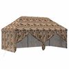 vidaXL Pop-up Skur med 4 Sidev&aelig;gge 3 x 6 m Skov Camouflage