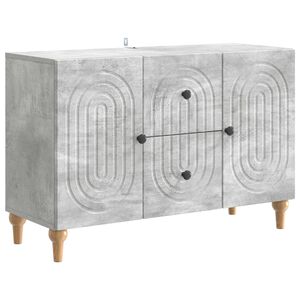 vidaXL TV-skab med skuffe Betongr&aring; 89 x 34,5 x 60 cm Konstrueret tr&aelig;