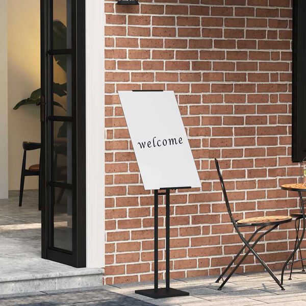 vidaXL Messesk&aelig;rme 2 pcs Sort 26,5 x 26,5 x 150 cm St&aring;l