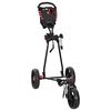 vidaXL Golf Trolley Sort Jern Sammenklappelig