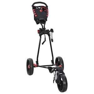 vidaXL Golf Trolley Sort Jern Sammenklappelig
