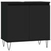vidaXL badev&aelig;relsesskab 58x33x60 cm konstrueret tr&aelig; sort