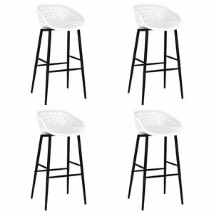 vidaXL barstole 4 stk. hvid
