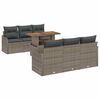 vidaXL Havesofa S&aelig;t 7 stk. Gr&aring; Poly rattan