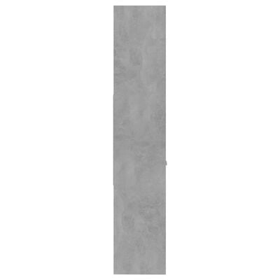 vidaXL bogreol 60x35x180 cm spånplade betongrå