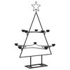 vidaXL dekorativt juletr&aelig; 75 cm metal sort