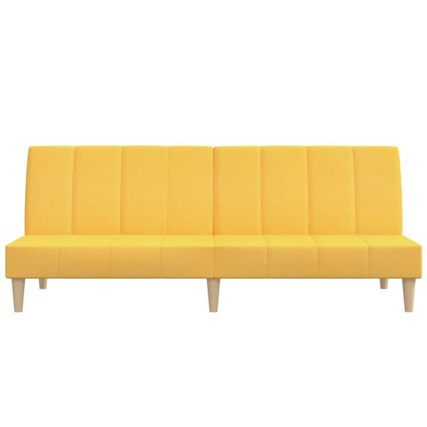 vidaXL 2-personers sovesofa stof gul