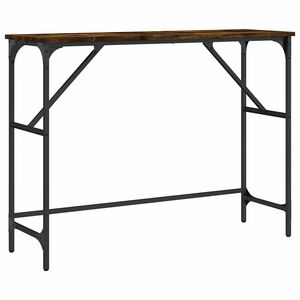 vidaXL konsolbord 100x32x75 cm konstrueret tr&aelig; r&oslash;get egetr&aelig;sfarve