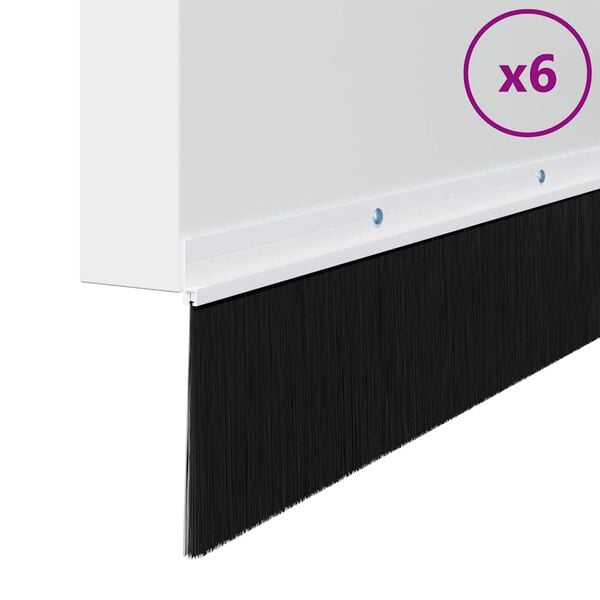 vidaXL Skruemonterede d&oslash;rb&oslash;rste t&aelig;tninger 6 pcs Hvid 100 cm