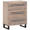 vidaXL sk&aelig;nk 60x34x75 cm massivt mangotr&aelig; hvid