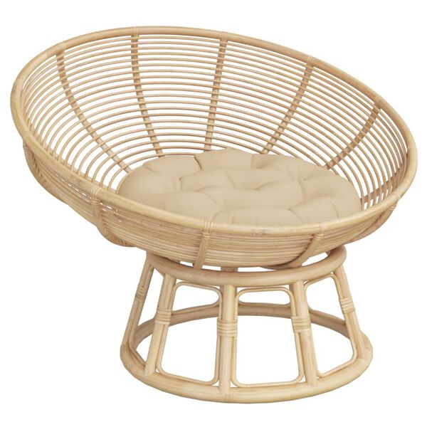 vidaXL rund hynde &Oslash;60x11 cm oxfordstof beige