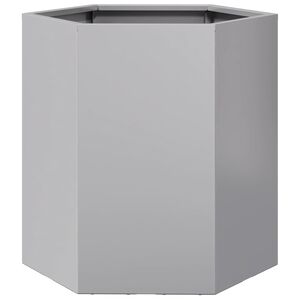 vidaXL plantekasse 46x40x45 cm sekskantet galvaniseret st&aring;l