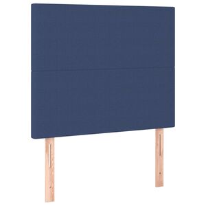 vidaXL sengegavl bl&aring; 80x5x118/128 cm stof