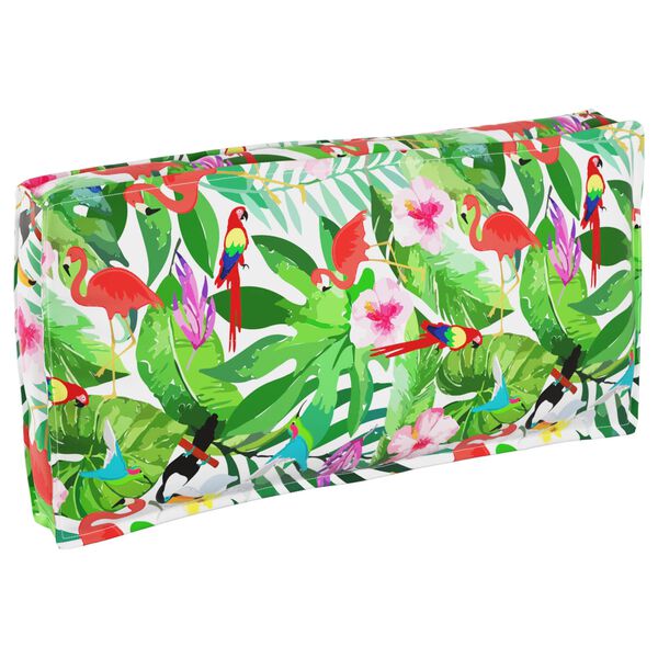 vidaXL Pude Blomstret Flerfarvet 120 x 60 x 12 cm Oxford stof