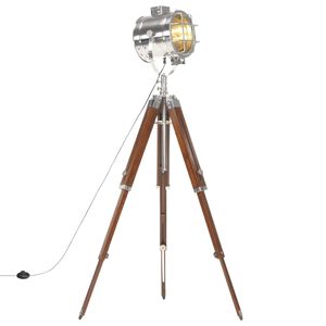vidaXL gulvlampe med trefod 165 cm massivt mangotr&aelig;