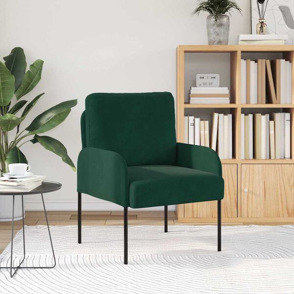 vidaXL Sofaer med pude 55cm M&oslash;rkegr&oslash;n Krydsfin&eacute;r