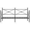 vidaXL daybed uden madras 80x200 cm st&aring;l sort