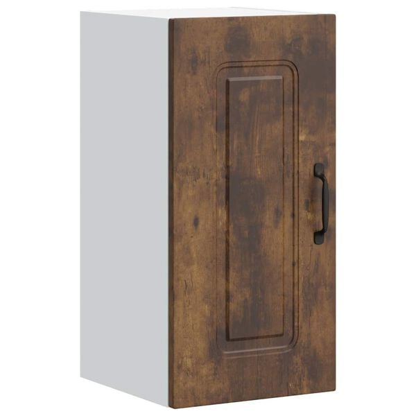 vidaXL k&oslash;kkenv&aelig;gskab Kalmar konstrueret tr&aelig; r&oslash;get egetr&aelig;sfarve