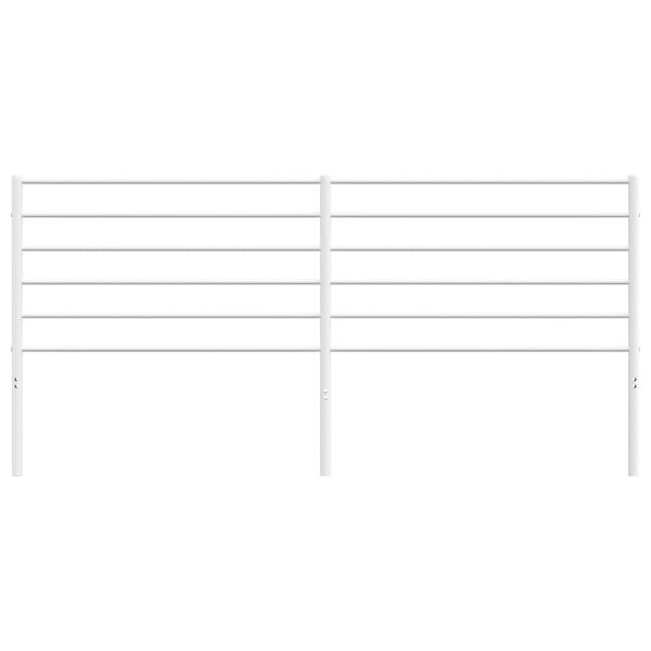 vidaXL sengegavl 180 cm metal hvid