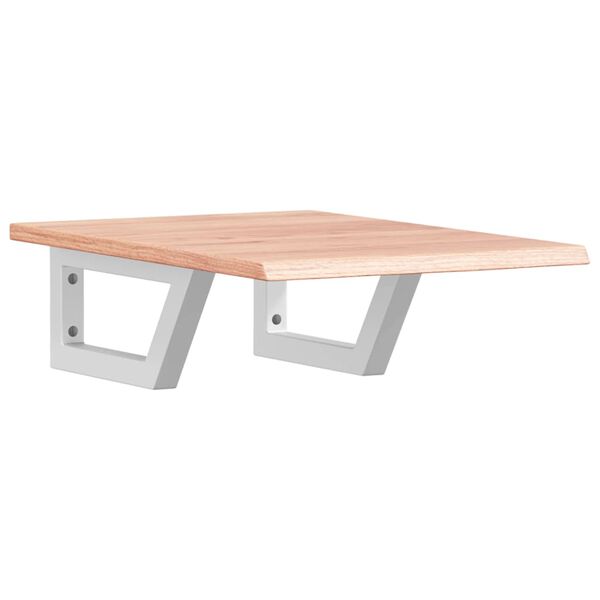 vidaXL badev&aelig;relseshylde st&aring;l og massivt egetr&aelig;