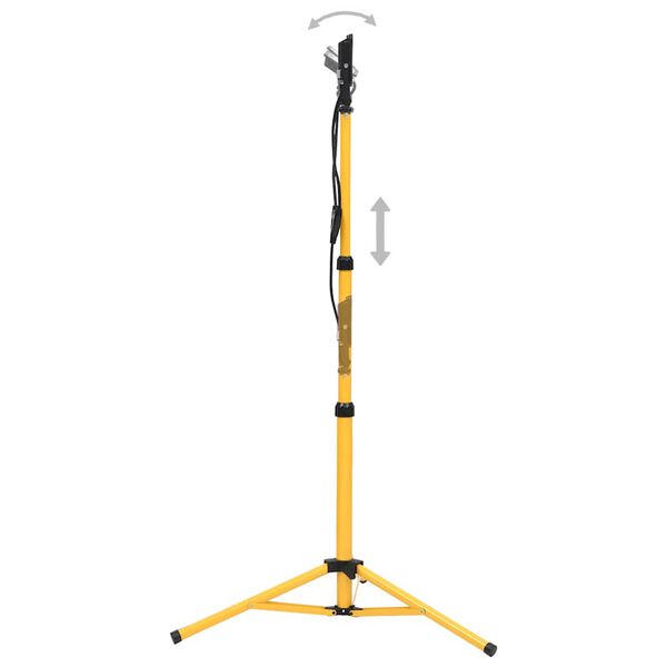 vidaXL LED-projektør med stativ 2x20 W varm hvid